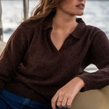 Lotte Brown Alpaca Polo - Näz-Sustainable Fashion Made in Portugal