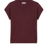 Lucia Brown Linen Knit T-shirt - Näz - Sustainable Fashion Made in Portugal