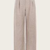Mara Natural Linen Trousers - Näz - Sustainable Fashion Made in Portugal