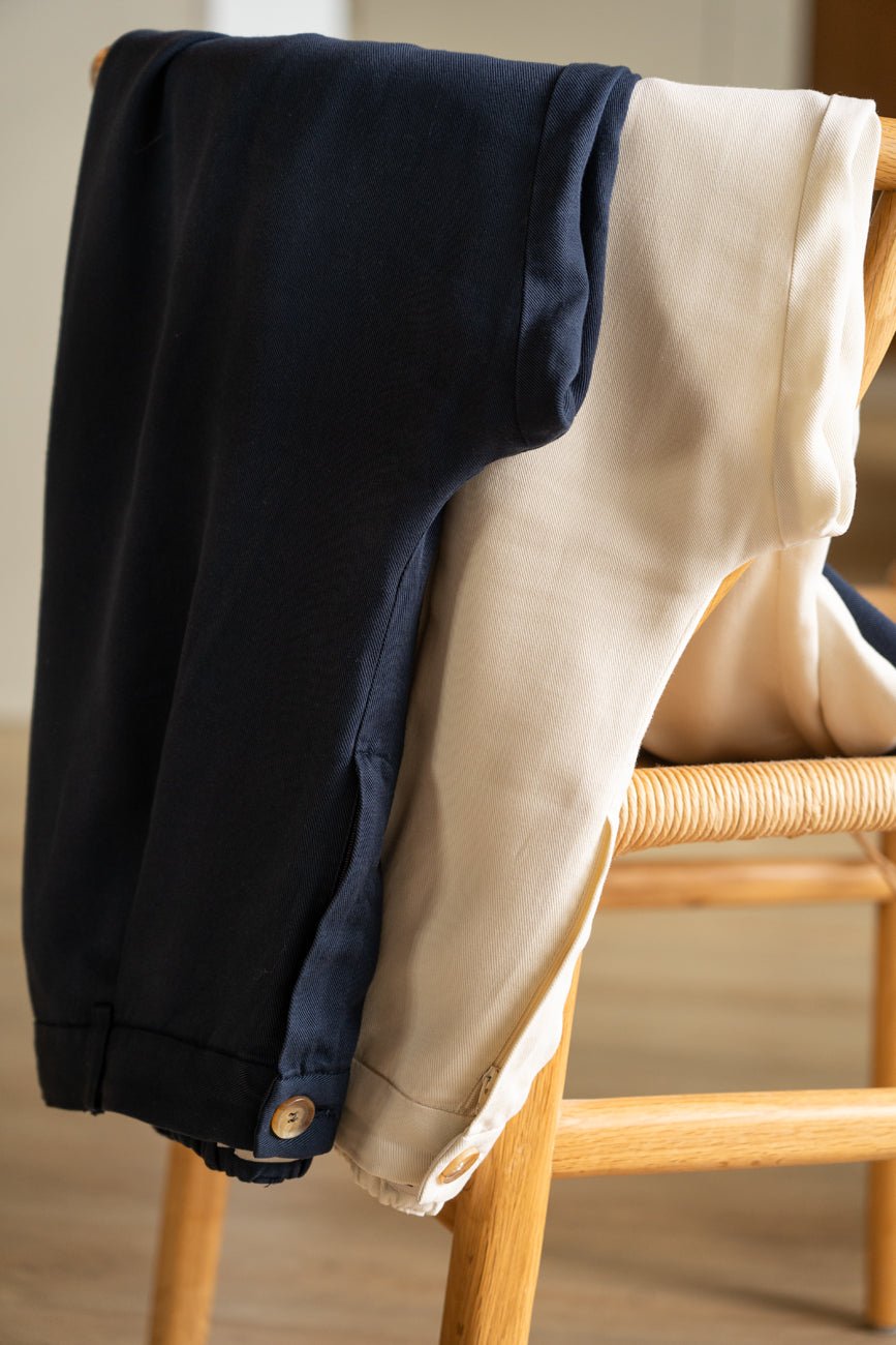 Mara Navy Tencel Trousers - Näz - Sustainable Fashion Made in Portugal