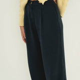 Mara Navy Tencel Trousers - Näz - Sustainable Fashion Made in Portugal