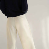 Mara White Tencel Trousers - Näz - Sustainable Fashion Made in Portugal