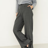 Mara Wool Trousers Grey - Näz-Sustainable Fashion Made in Portugal