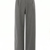 Mara Wool Trousers Grey - Näz-Sustainable Fashion Made in Portugal
