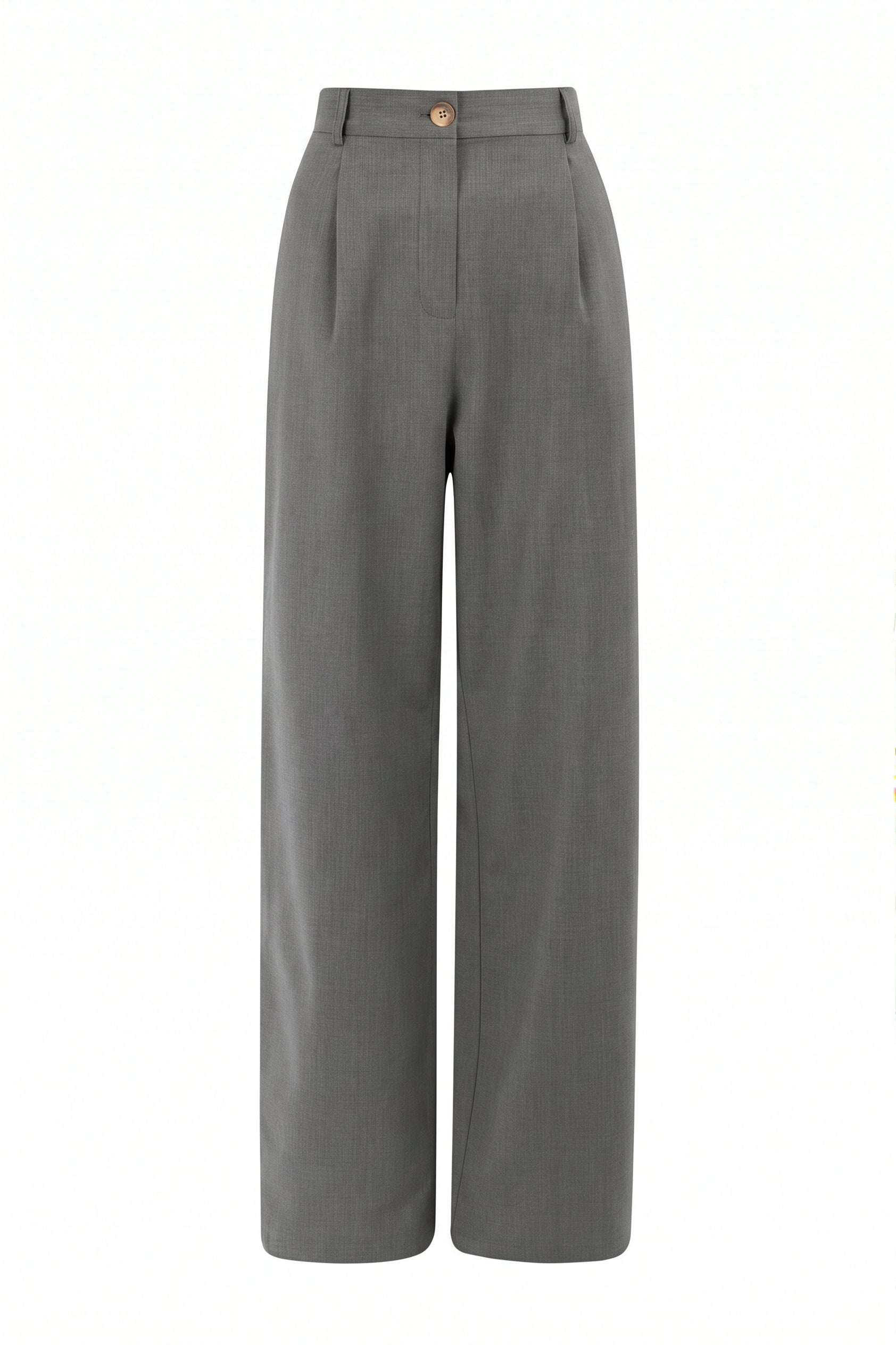 Mara Wool Trousers Grey - Näz-Sustainable Fashion Made in Portugal