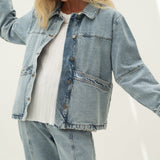 Marie Light Denim Cotton Jacket - Näz - Sustainable Fashion Made in Portugal