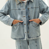 Marie Light Denim Cotton Jacket - Näz - Sustainable Fashion Made in Portugal