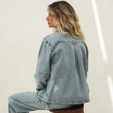 Marie Light Denim Cotton Jacket - Näz - Sustainable Fashion Made in Portugal
