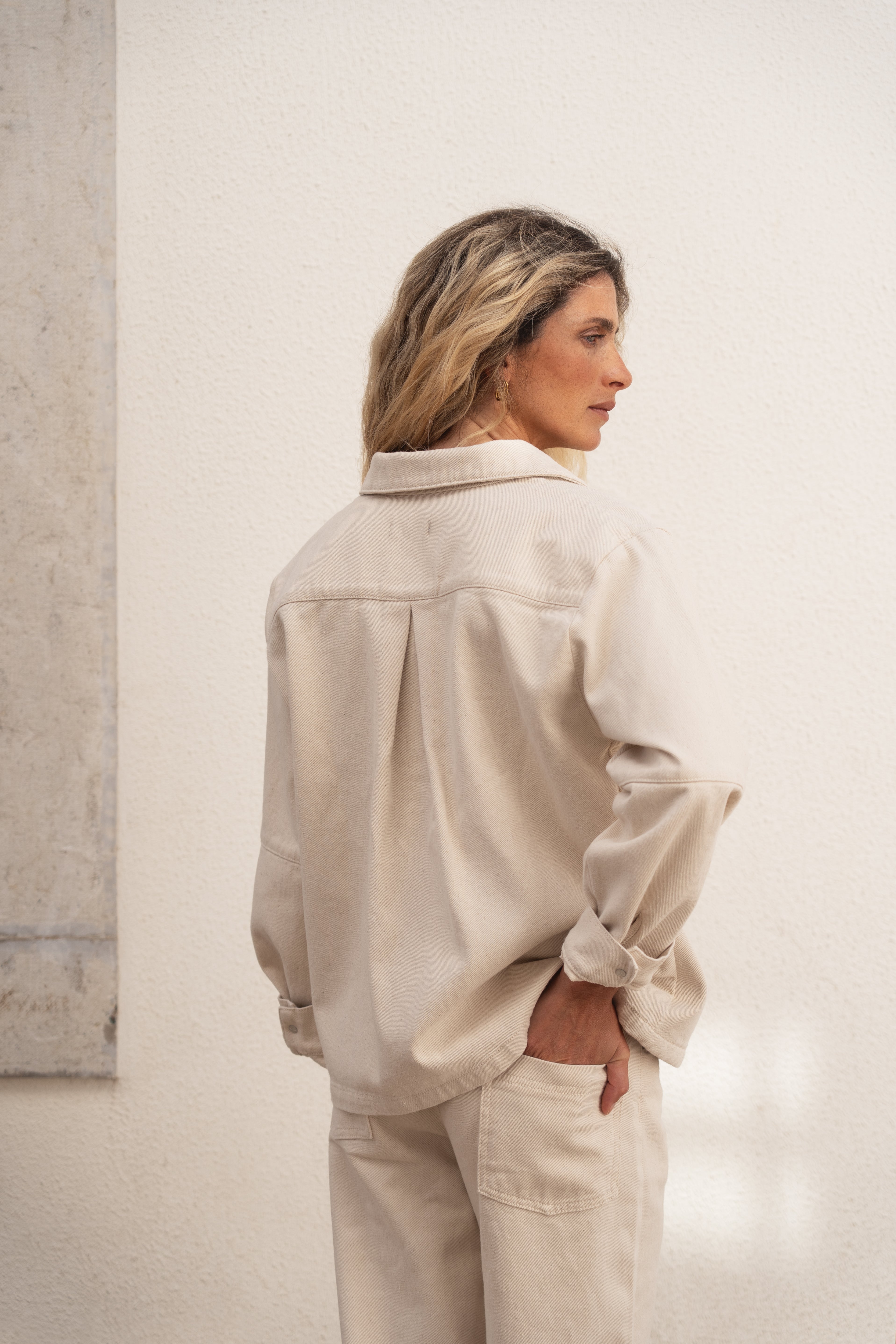 Marie White Cotton Jacket - Näz - Sustainable Fashion Made in Portugal