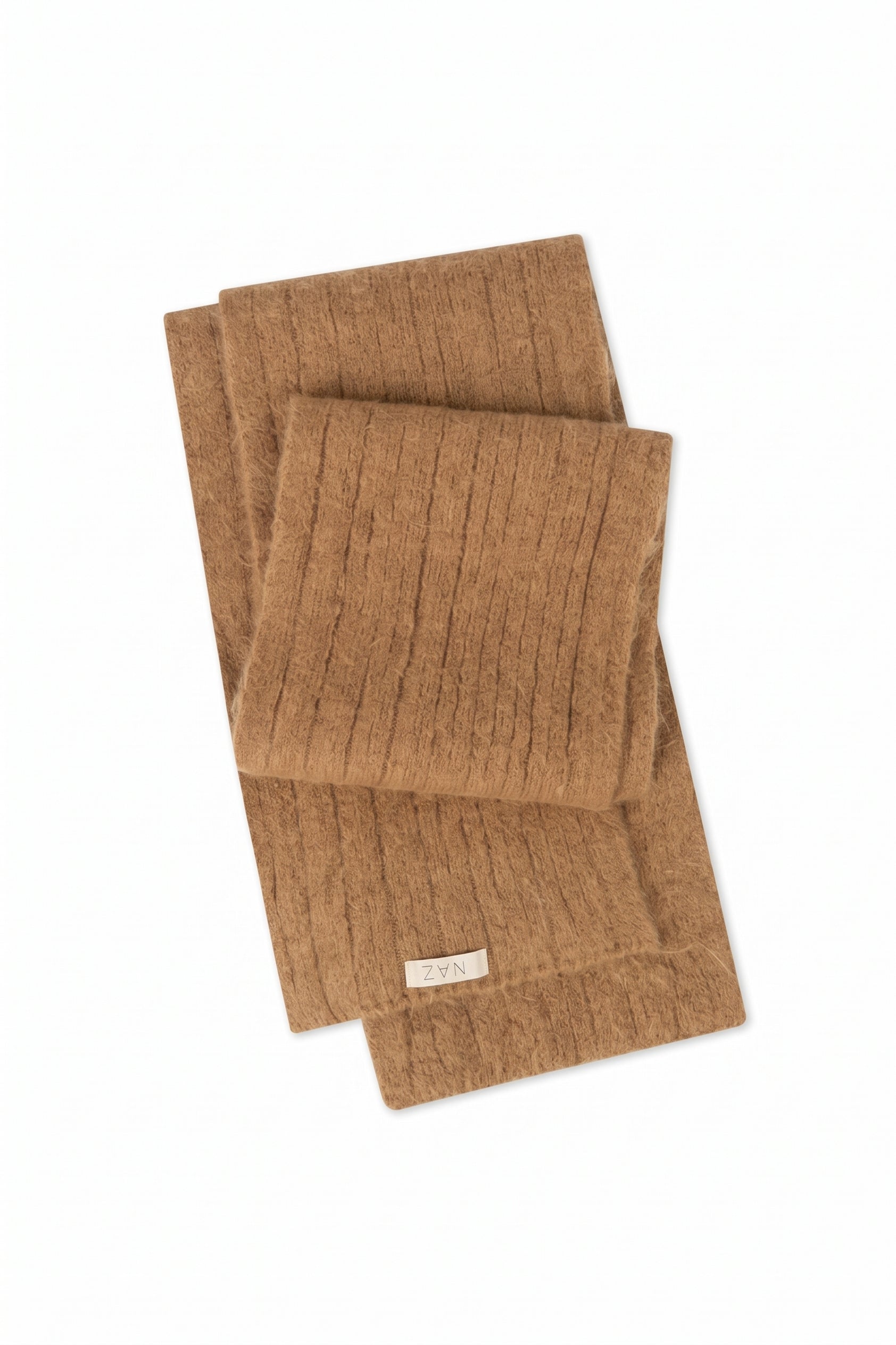 Mila Camel Alpaca Scarf - Näz-Sustainable Fashion Made in Portugal