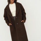 Noah Brown Wool Overcoat - Näz - Sustainable Fashion Made in Portugal