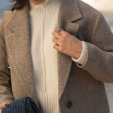 Noah Camel Wool Overcoat - Näz - Sustainable Fashion Made in Portugal