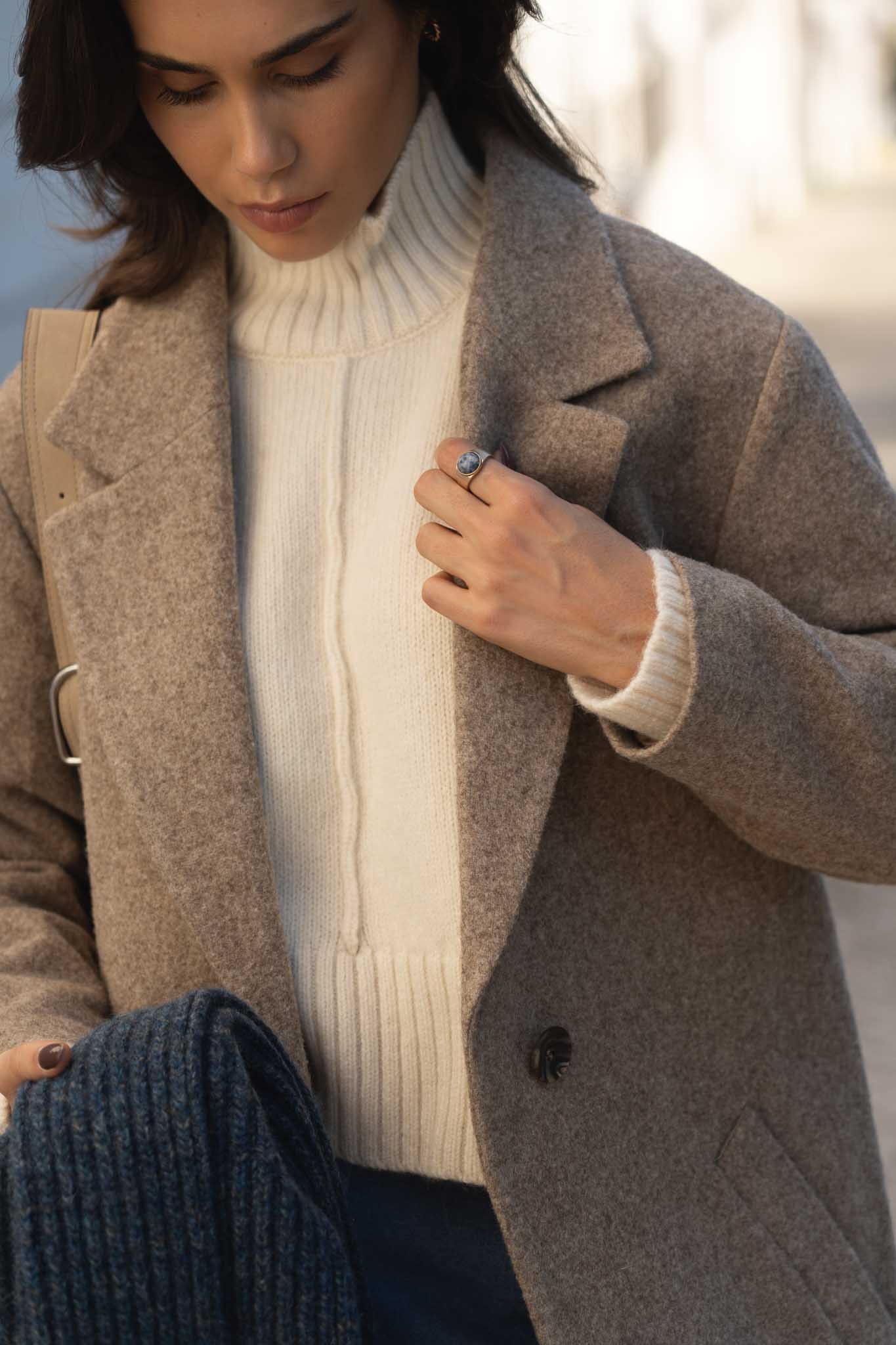 Noah Camel Wool Overcoat - Näz - Sustainable Fashion Made in Portugal