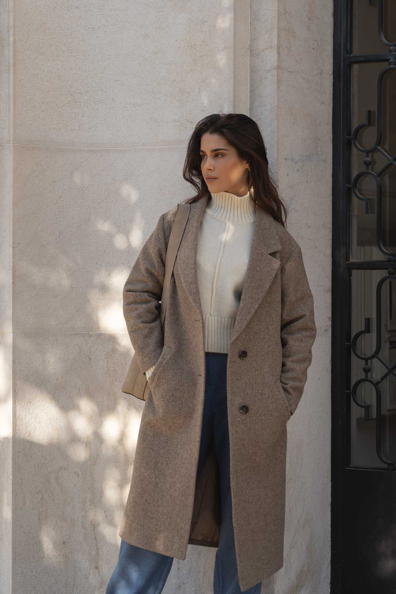 Noah Camel Wool Overcoat - Näz - Sustainable Fashion Made in Portugal