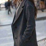 Noah Grey Wool Overcoat - Näz - Sustainable Fashion Made in Portugal