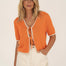 Olivia Orange Tie Front Top - Näz - Sustainable Fashion Made in Portugal