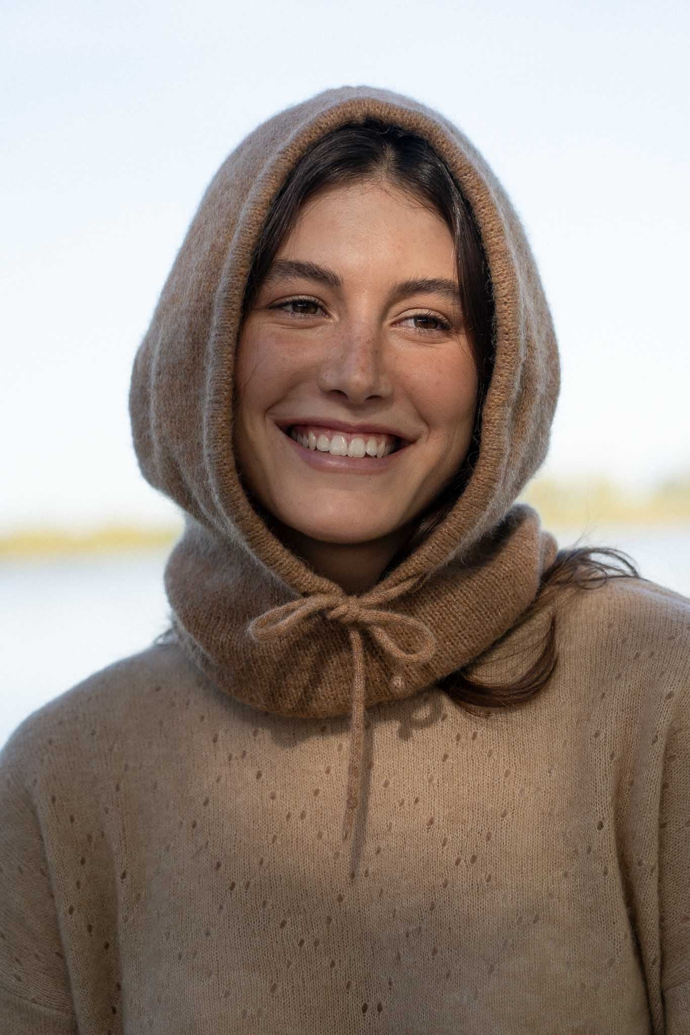 Rose Camel Balaclava - Näz-Sustainable Fashion Made in Portugal