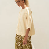 Sari Beige Tencel Top - Näz - Sustainable Fashion Made in Portugal