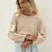 Sofie Beige Cotton Sweater - Näz - Sustainable Fashion Made in Portugal