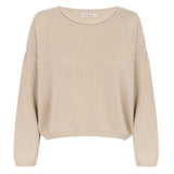 Sofie Beige Cotton Sweater - Näz - Sustainable Fashion Made in Portugal