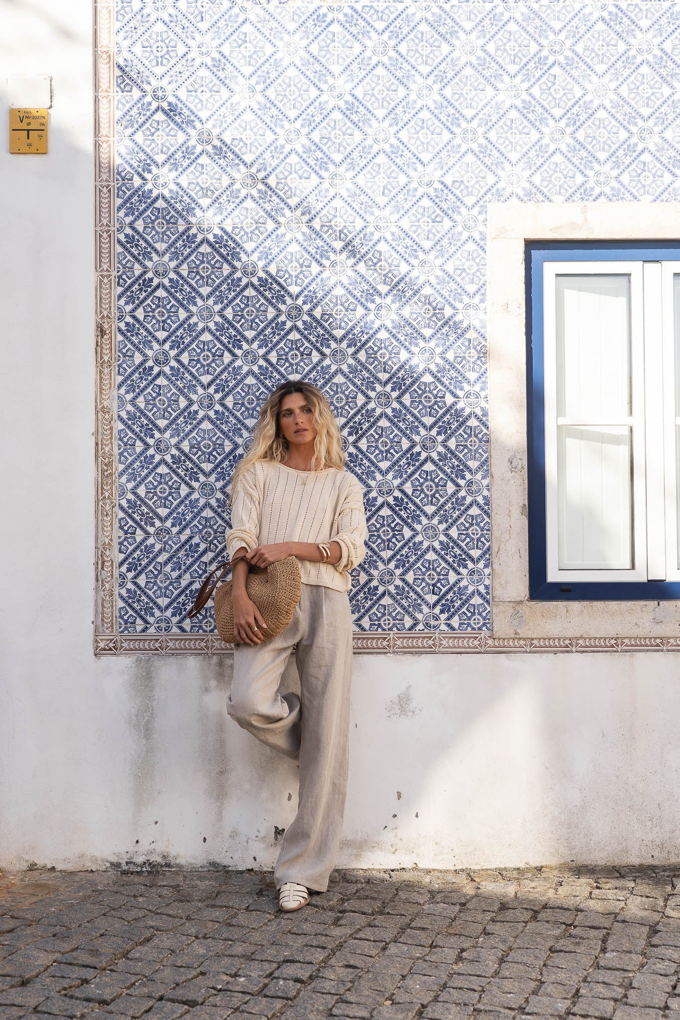 Sofie Beige Linen Sweater - Näz - Sustainable Fashion Made in Portugal