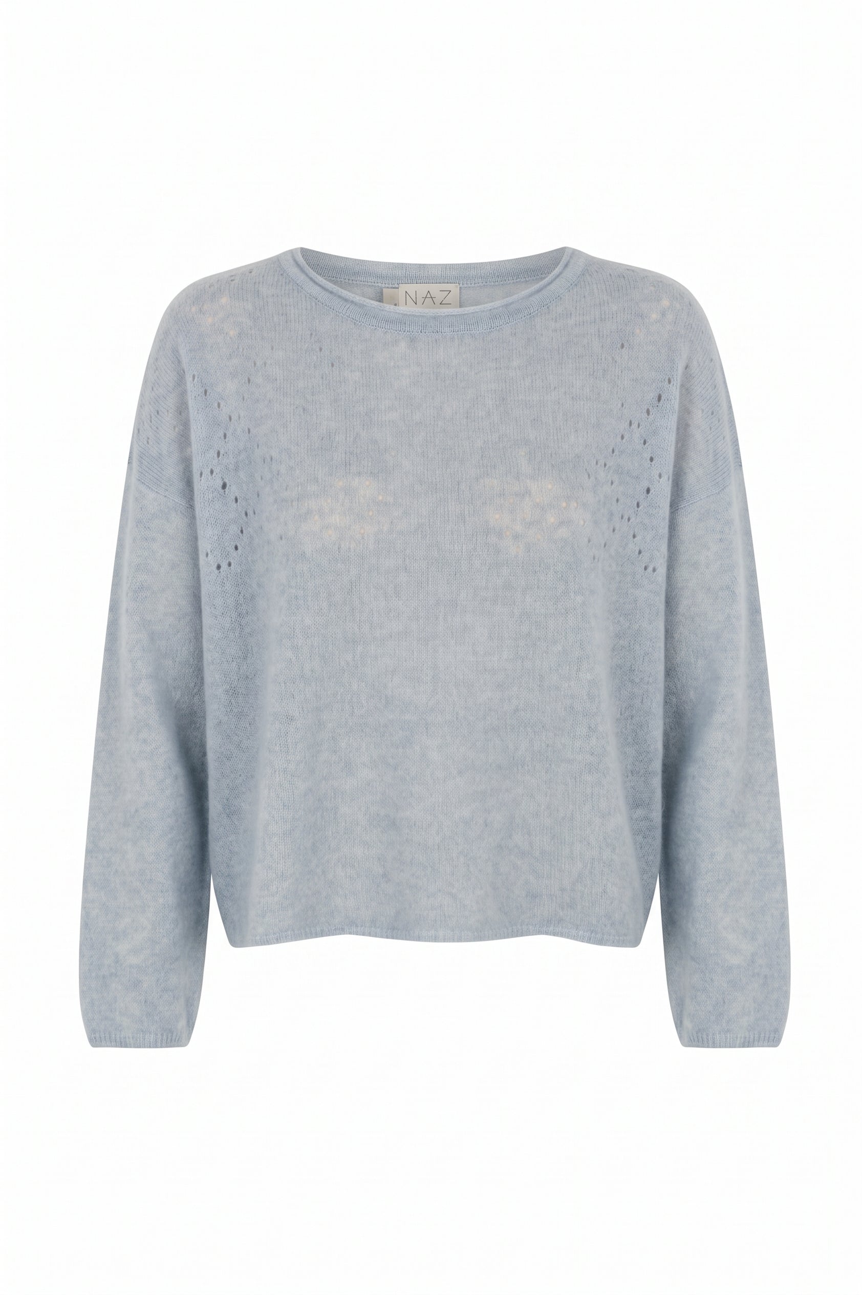 Sofie Blue Alpaca Sweater - Näz-Sustainable Fashion Made in Portugal