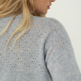 Sofie Blue Alpaca Sweater - Näz-Sustainable Fashion Made in Portugal
