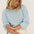 Sofie Blue Cotton Sweater - Näz - Sustainable Fashion Made in Portugal