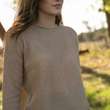 Sofie Camel Alpaca Sweater - Näz-Sustainable Fashion Made in Portugal