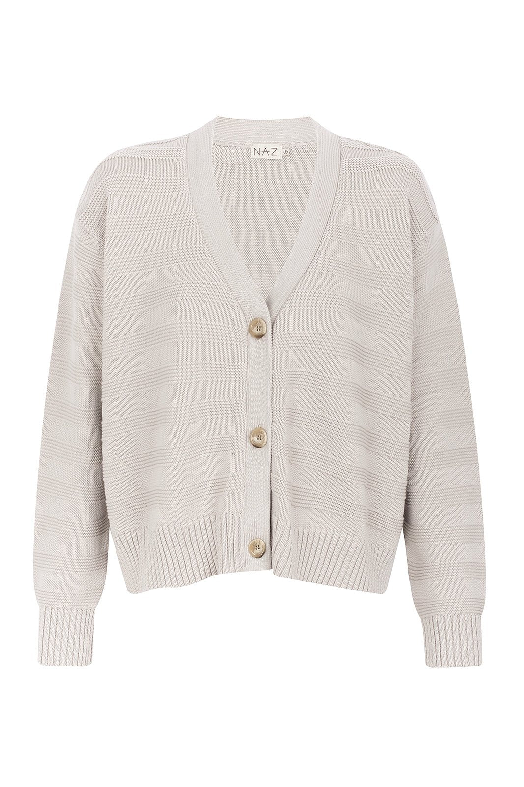 Sophia Cotton Grey Cardigan - Näz - Sustainable Fashion Made in Portugal