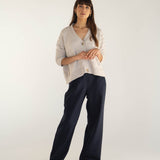 Sophia Cotton Grey Cardigan - Näz - Sustainable Fashion Made in Portugal