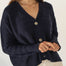 Sophia Cotton Navy Cardigan - Näz - Sustainable Fashion Made in Portugal