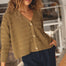 Sophia Cotton Olive Cardigan - Näz - Sustainable Fashion Made in Portugal