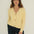 Sophia Yellow Cotton Cardigan - Näz - Sustainable Fashion Made in Portugal