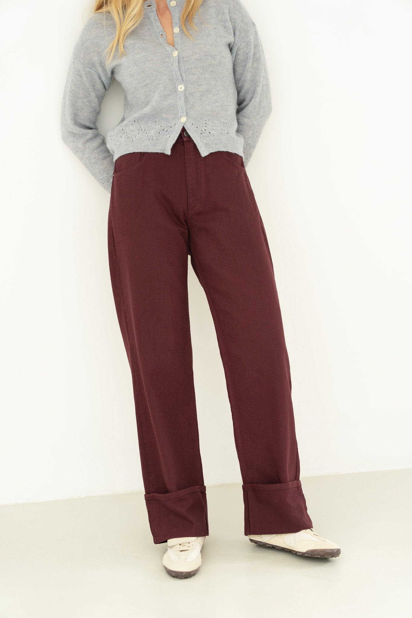 Thea Jeans Eggplant - Näz-Sustainable Fashion Made in Portugal