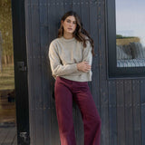 Thea Jeans Eggplant - Näz-Sustainable Fashion Made in Portugal