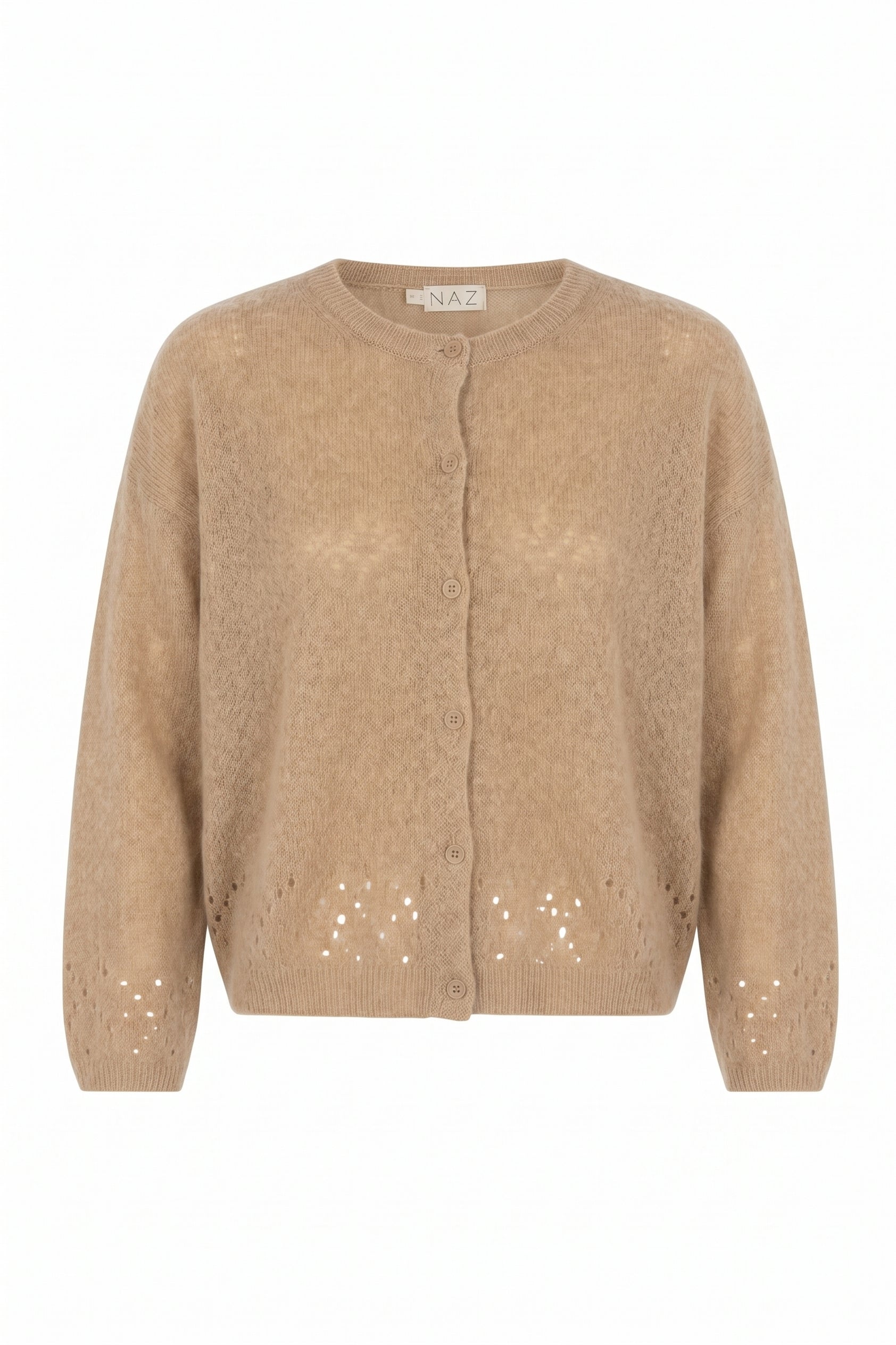 Vicky Camel Alpaca Cardigan - Näz-Sustainable Fashion Made in Portugal
