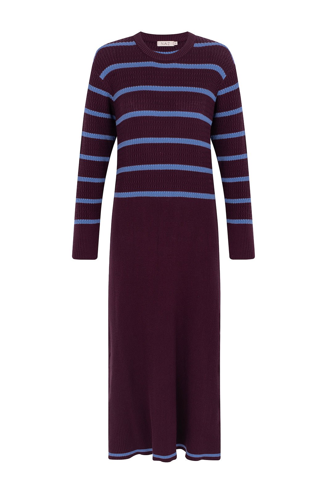 Victoria Eggplant Knit Dress - Näz-Sustainable Fashion Made in Portugal