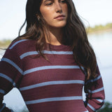 Victoria Eggplant Knit Dress - Näz-Sustainable Fashion Made in Portugal